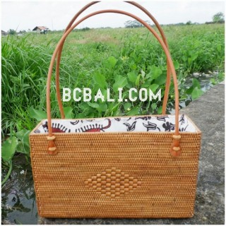 women handbag rattan grass handwoven made in bali